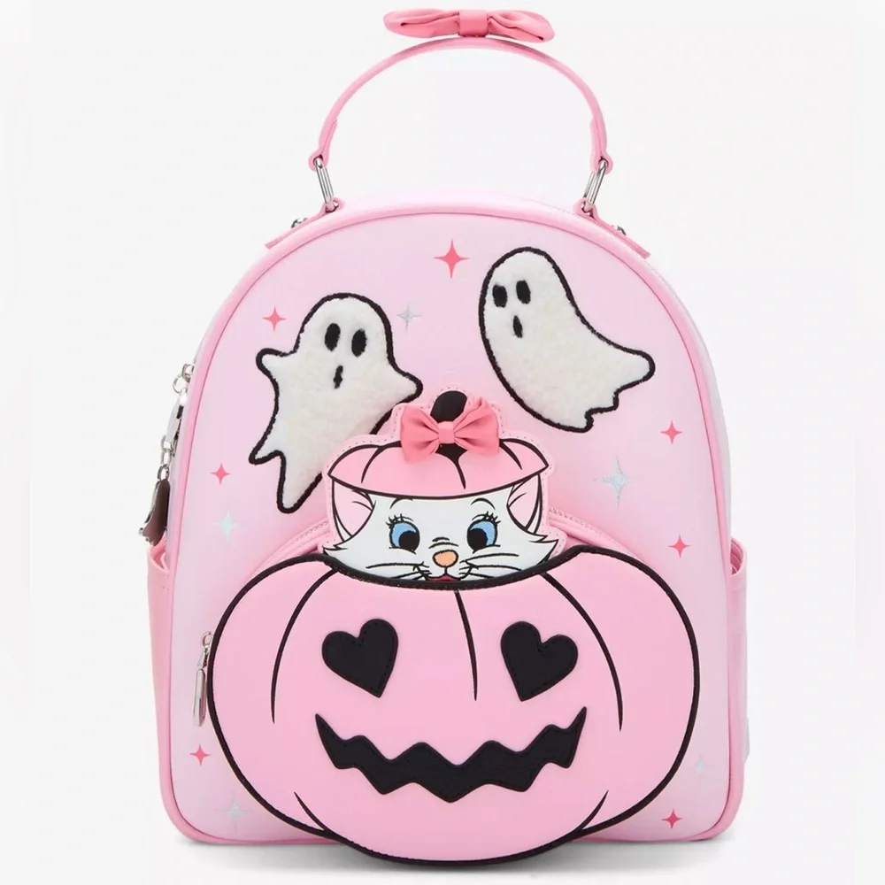 Disney The Aristocats Marie Halloween Jack-o-Lantern Pink Pumpkin Complete Set